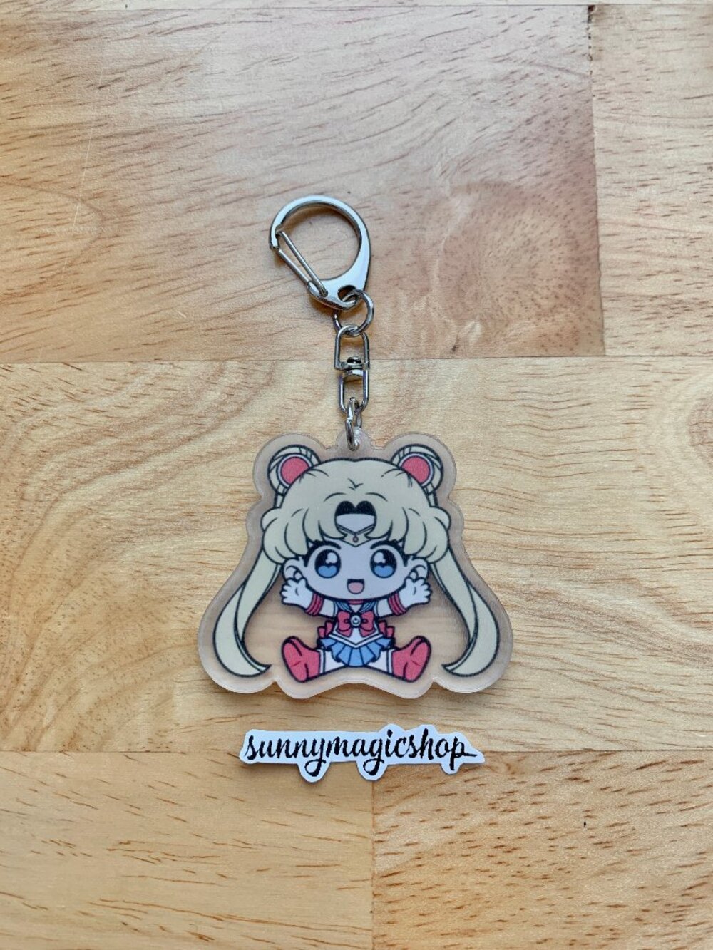 Sailor Moon Acrylic Anime Keychain Sailor Moon Usagi Tsukino Yellow Hair